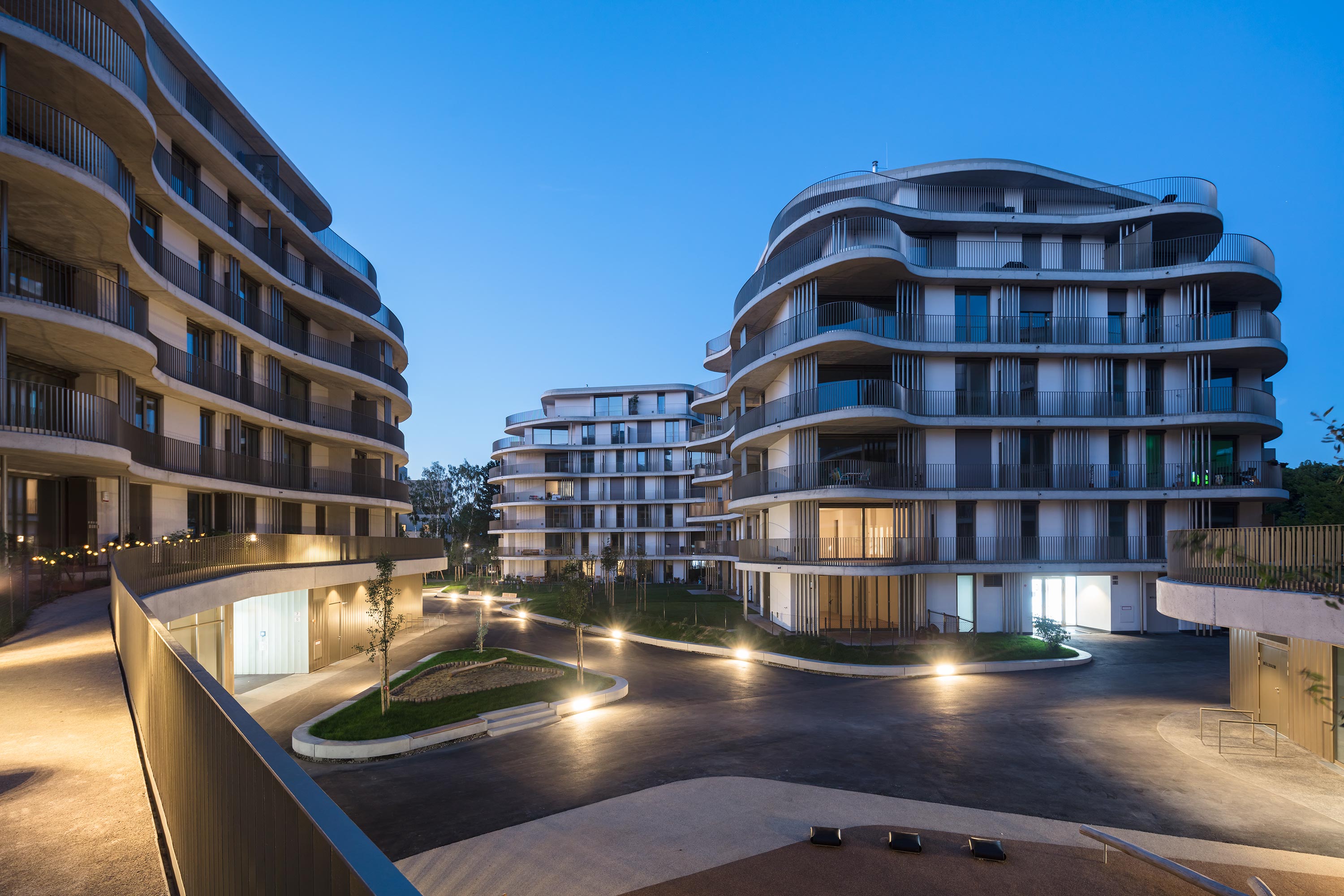 Housing „Der Rosenhügel". Photo: Daniel Hawelka | Berger+Parkkinen Architekten | Christoph Lechner & Partner