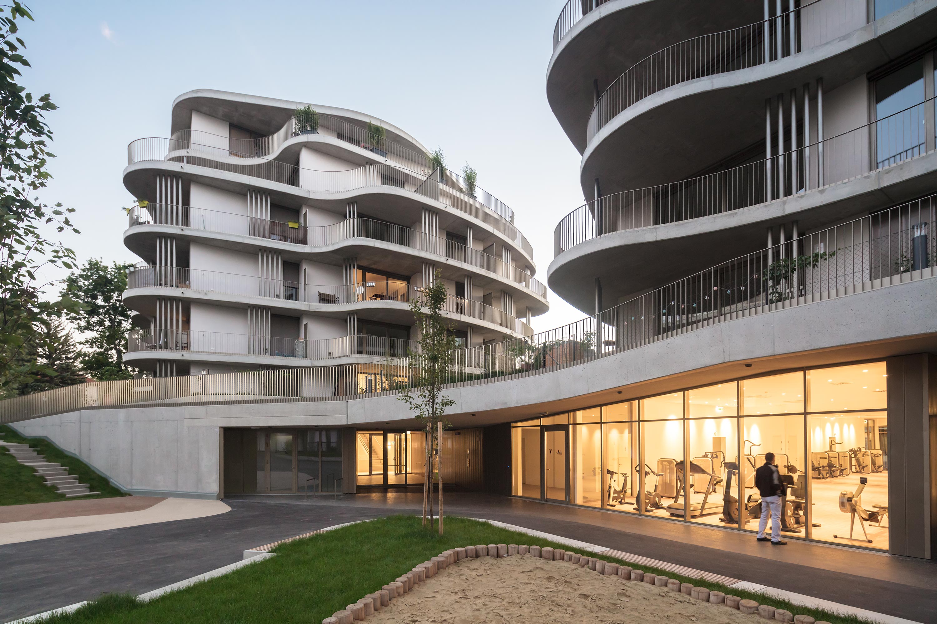 Housing „Der Rosenhügel". Photo: Daniel Hawelka | Berger+Parkkinen Architekten | Christoph Lechner & Partner