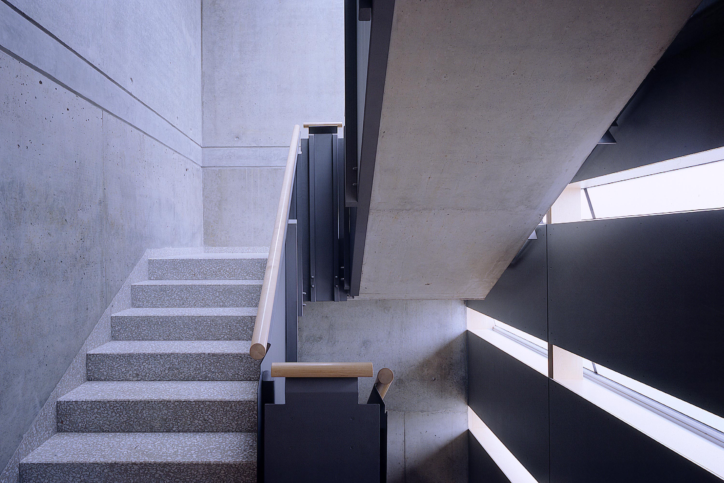 Nordic Embassies, Berlin, side staircase in the Felleshus. Photo: Christian Richters | Berger+Parkkinen Architekten