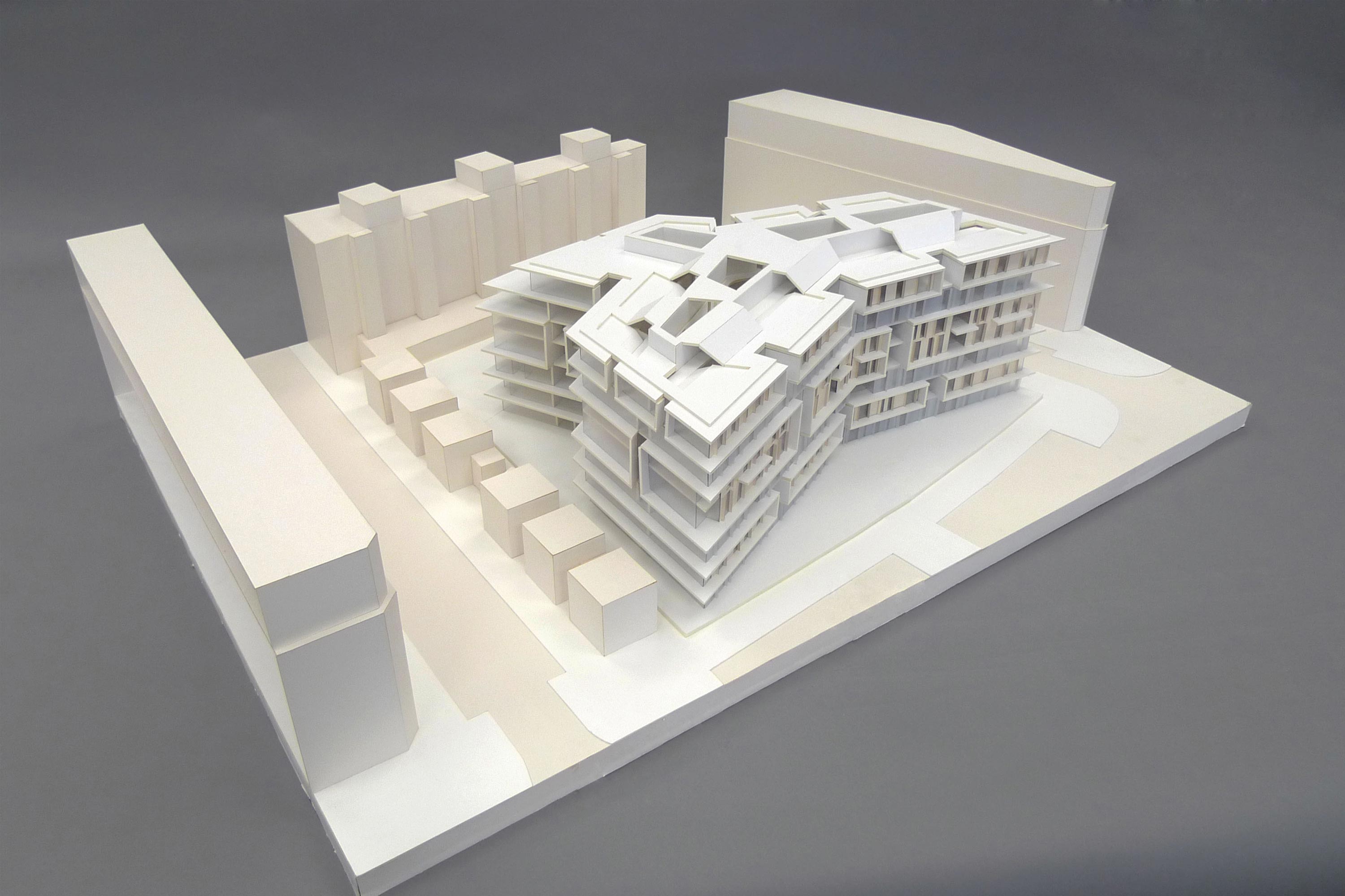 Housing Ypsilon, model. Berger+Parkkinen Architekten