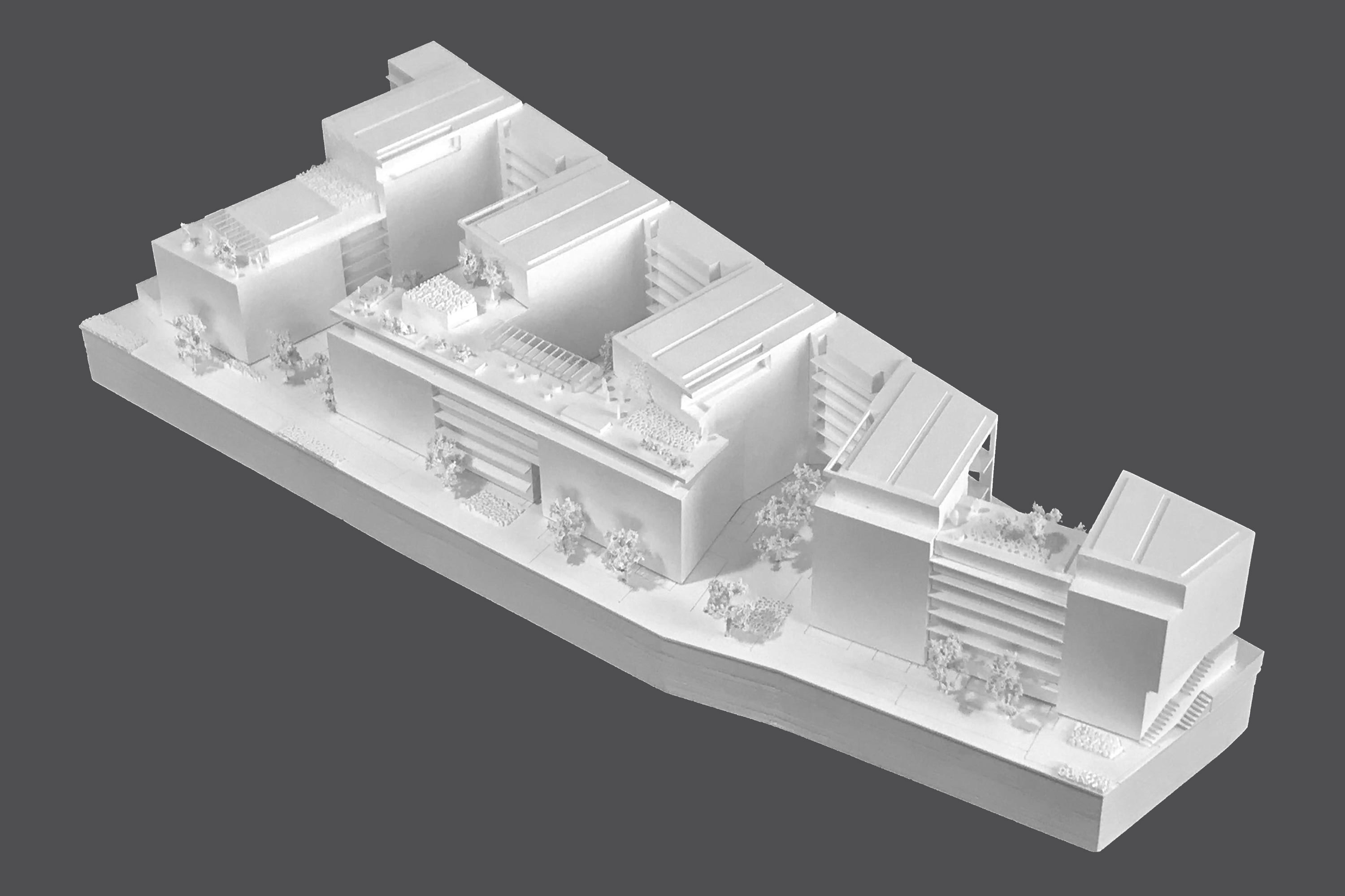 Housing Käthe-Dorsch-Gasse, Model. Berger+Parkkinen Architekten | Christoph Lechner & Partner